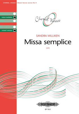 Missa Semplice - SATB Choral Score Octavo - Sandra Milliken - Peters EP7912