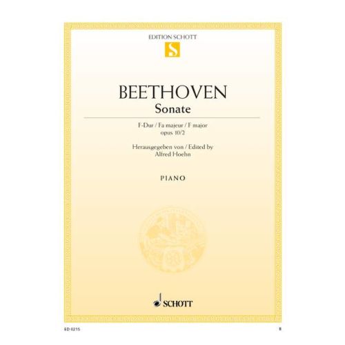 Beethoven - Sonata in FMaj Op10/2 - Piano Solo Schott ED0215