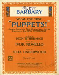 Barbary (from 'Puppets') - Vocal/Piano (Digital Download)