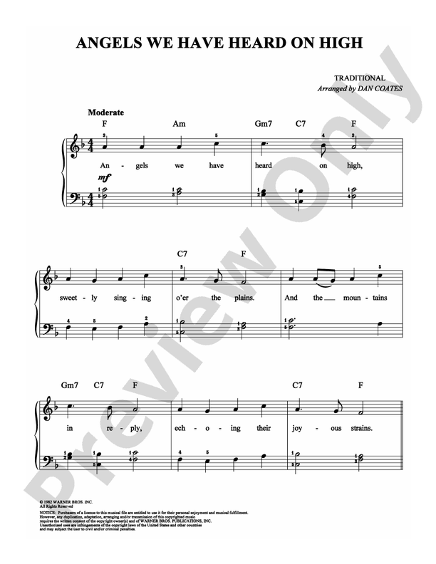 Angels We Have Heard On High - DSM-PS-0007253 - Easy Piano (Digital Download)