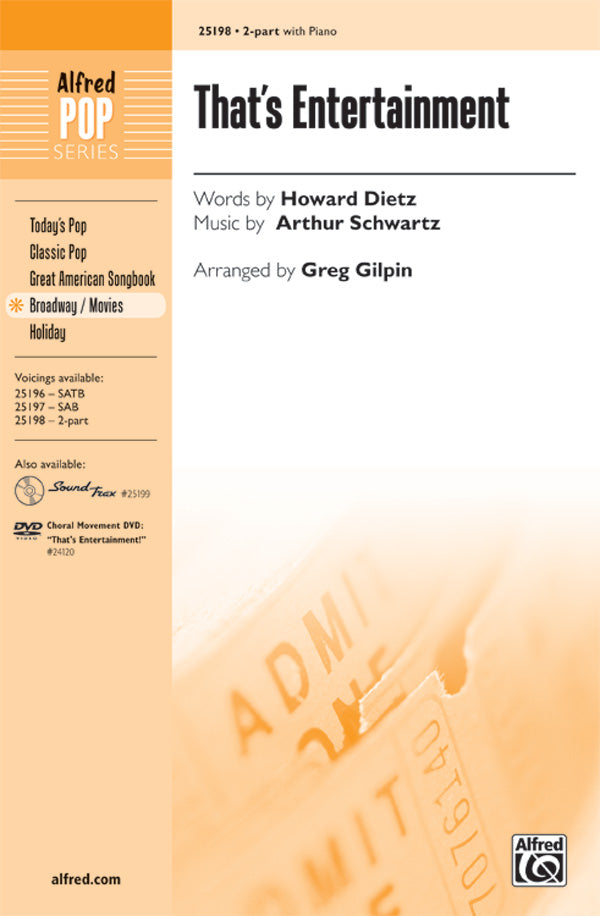 THATS ENTERTAINMENT 2 PT/PNO ARR GILPIN