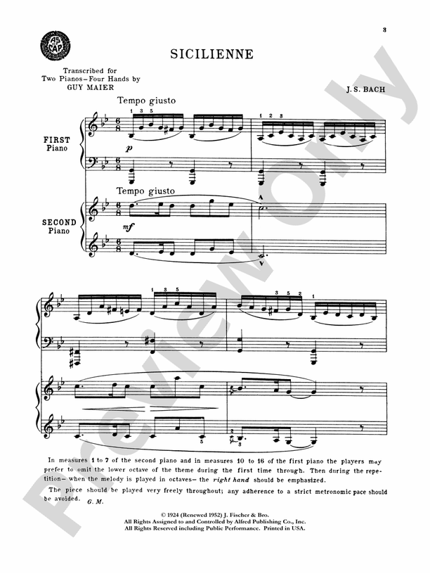 Bruckner - Symphony No. 4 in E flat "Romantic" - 1 Piano, 4 Hands (Digital Download)