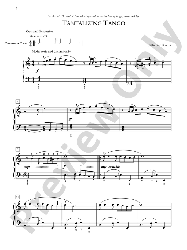 Tantalizing Tango - Piano Solo (Digital Download)