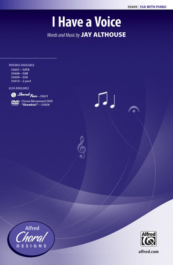 I Have a Voice – SSA Choral Octavo (Digital Download)