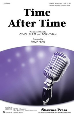 Time After Time - Cyndi Lauper|Rob Hyman - SSATB Philip Kern Shawnee Press Choral Score Octavo