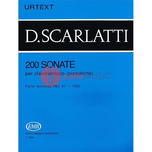 SONATAS 200 VOL 2 NOS 51 TO 100 PIANO SOLO - SCARLATTI D - PIANO - EMB
