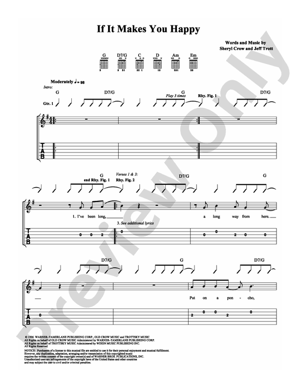 If It Makes You Happy - Easy Guitar (Digital Download)