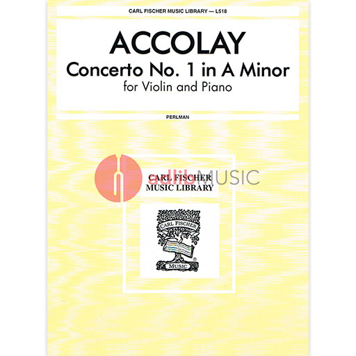 Accolay - Concerto #1 in Amin - Violin/Piano Accompaniment edited by Perlman Fischer L518