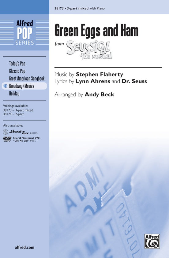 Green Eggs and Ham (from Seussical the Musical) – 3-Part Mixed Choral Octavo (Digital Download)