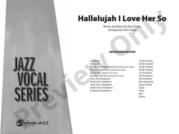 Hallelujah I Love Her So – Jazz Ensemble Conductor Score & Parts (Digital Download)