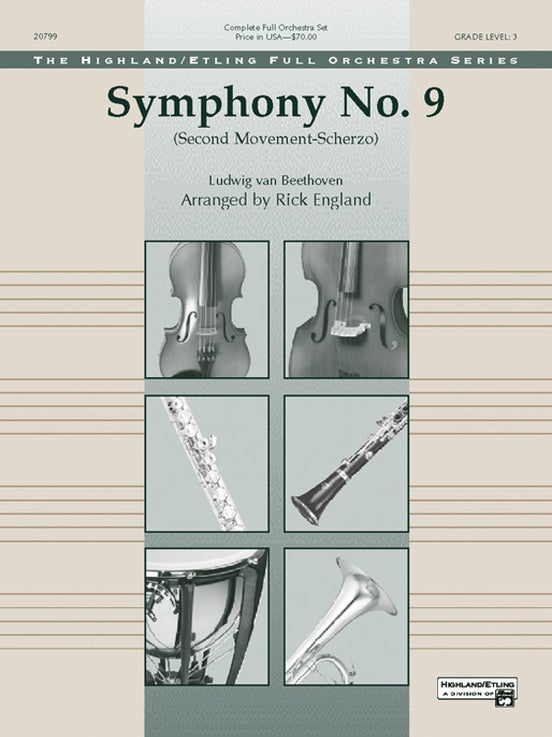 Symphony No. 9 (2nd Movement) – Full Orchestra Conductor Score & Parts (Digital Download)