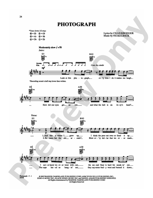 Photograph - Guitar TAB (Digital Download)