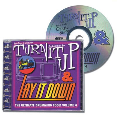 Turn It Up & Lay It Down, Vol. 4 - Baby Steps to Giant Steps - Play-Along CD for Drummers - Drums Drum Fun CD-ROM