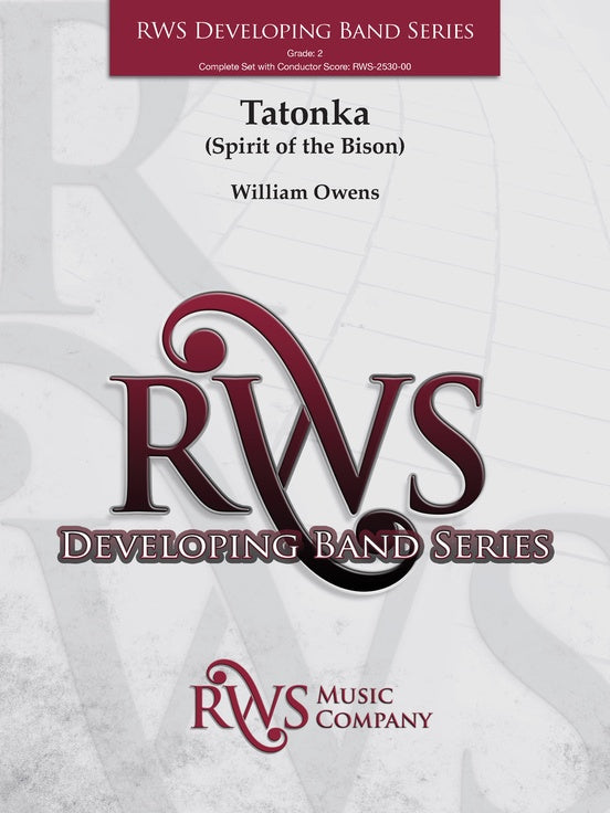 Tatonka (Spirit of the Bison) - Concert Band Conductor Score & Parts(Digital Download)