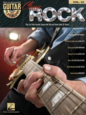 Classic Rock - Guitar Play-Along Volume 34 - Guitar Hal Leonard Guitar TAB with Lyrics & Chords /CD