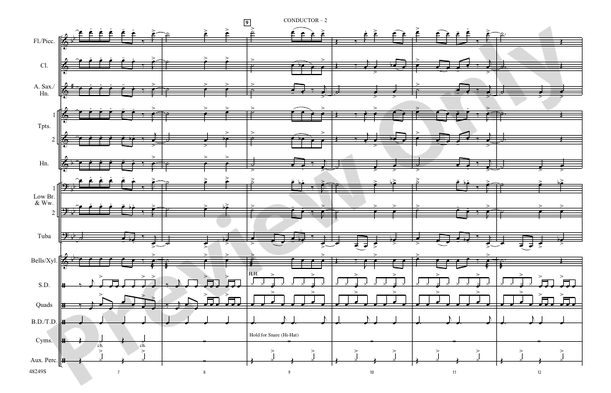 Bang the Drum All Day (Arr. Doug Adams) – Marching Band Conductor Score & Parts (Digital Download)