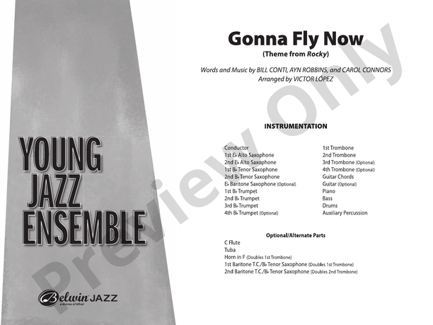 Gonna Fly Now - Jazz Ensemble Conductor Score & Parts(Digital Download)
