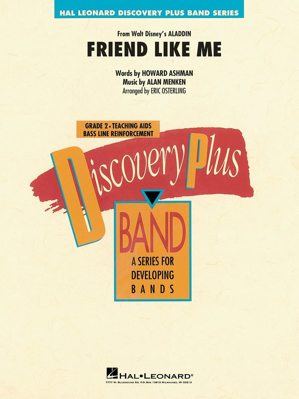 Friend Like Me (from Aladdin) - Alan Menken Arr Eric Osterling Concert Band Gr 2 - Hal Leonard Score/Parts