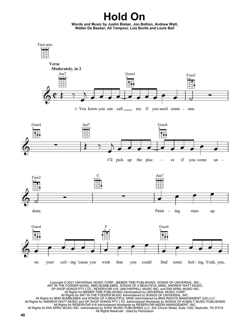 Ukulele Top Hits Of 2021 - Hal Leonard 380183