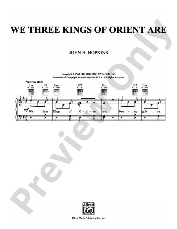 We Three Kings of Orient Are - John H. Hopkins - PVG (Digital Download)