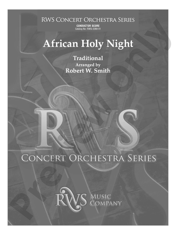 African Holy Night - Full Orchestra Conductor Score & Parts (Digital Download)