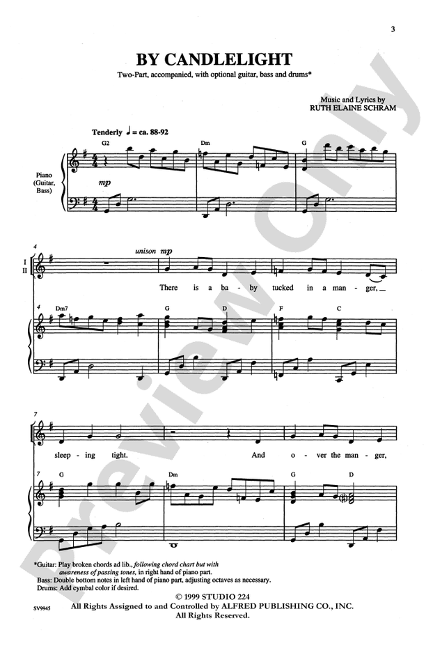 By Candlelight – 2-Part Choral Octavo (Digital Download)