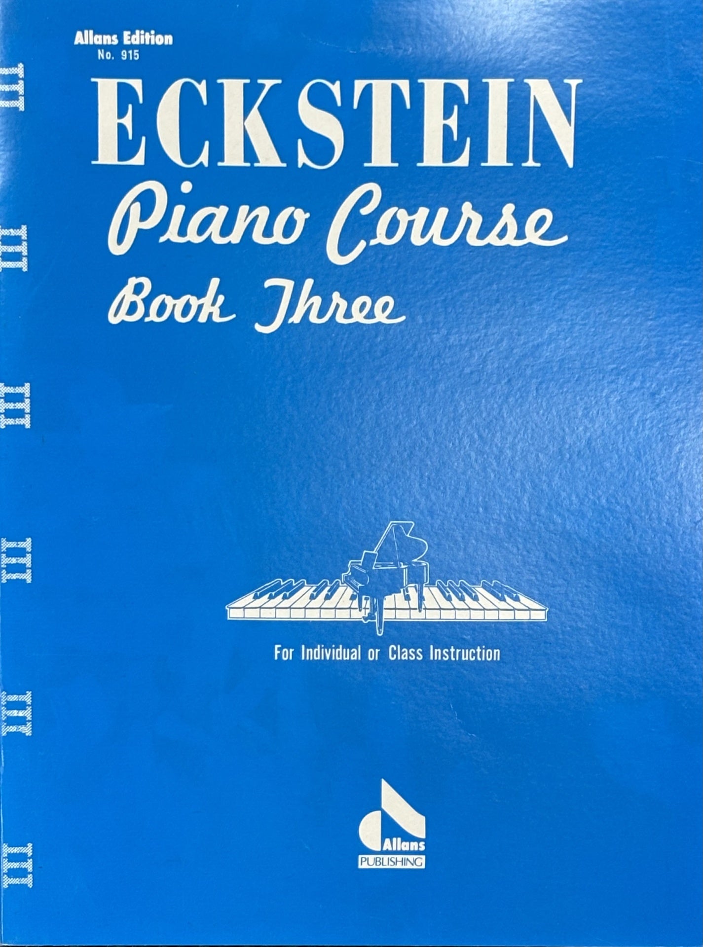 Eckstein Piano Course Book 3 - Piano EMI E52267