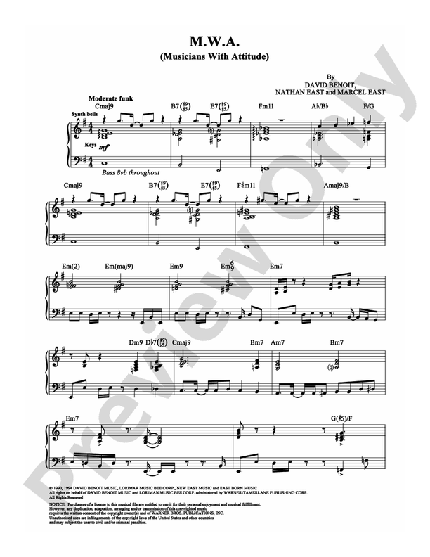 M.W.A. (Musicians With Attitude) - Piano (Digital Download)