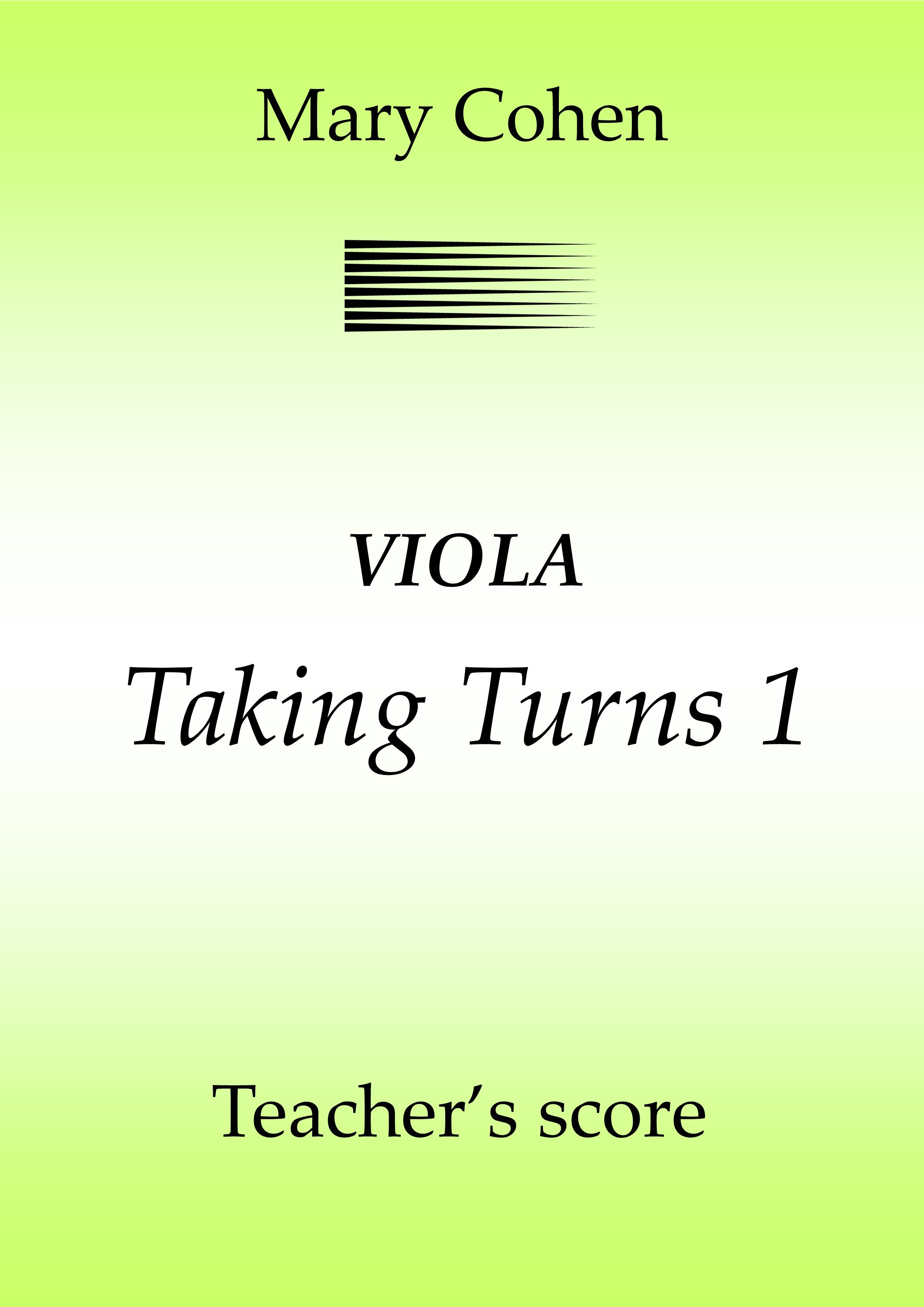 Taking Turns 1 (Teacher's Score) - Viola (Digital Download)