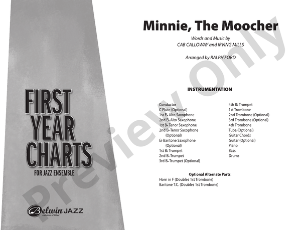 Minnie the Moocher - Jazz Ensemble Conductor Score & Parts (Digital Download)
