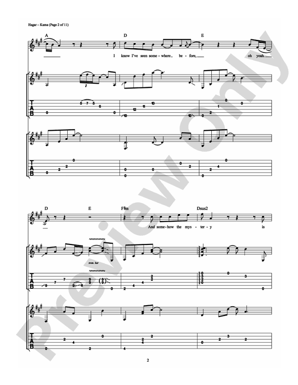 Kama - Guitar TAB (Digital Download)