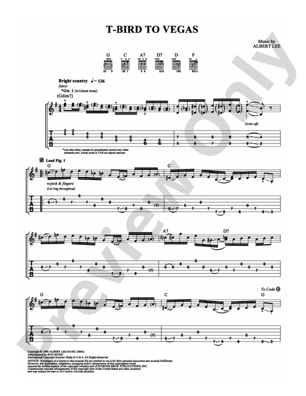 T-Bird to Vegas - Guitar TAB (Digital Download)
