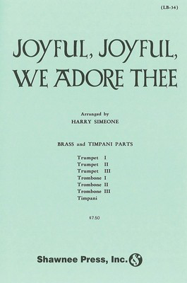 Joyful, Joyful, We Adore Thee - Ludwig van Beethoven - Harry Simeone Shawnee Press Instrumental Parts