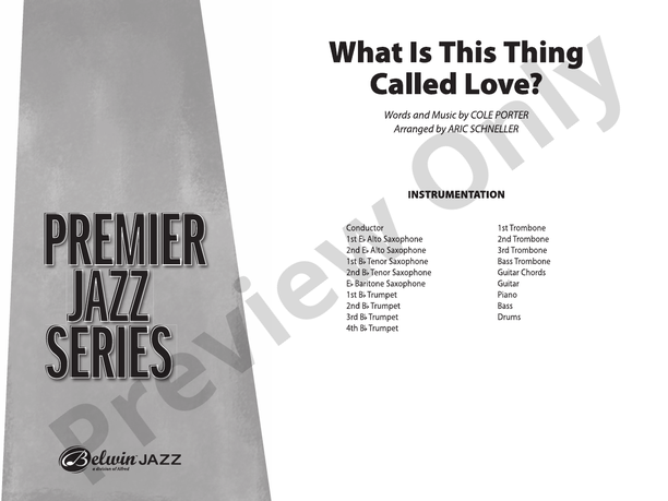 What Is This Thing Called Love? (from Wake Up and Dream) - Jazz Ensemble Conductor Score & Parts(Digital Download)