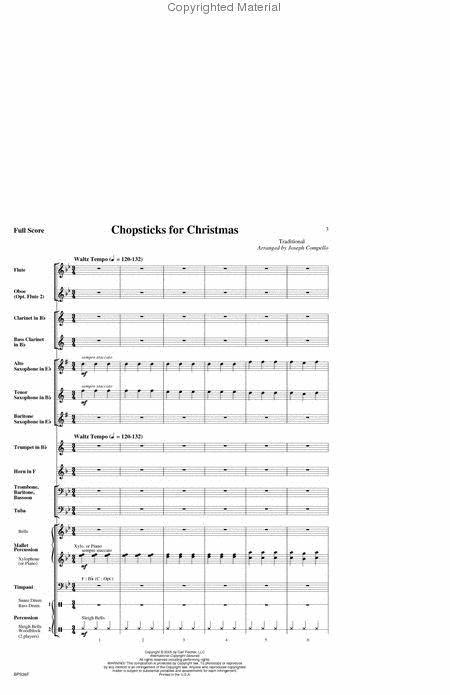 Chopsticks for Christmas Arr Compello for CBand - Band - Fischer