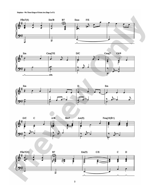 We Three Kings of Orient Are - DSM-PS-0006880 - Piano (Digital Download)