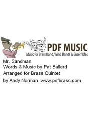 Mister Sandman - Brass Quintet (Digital Download)