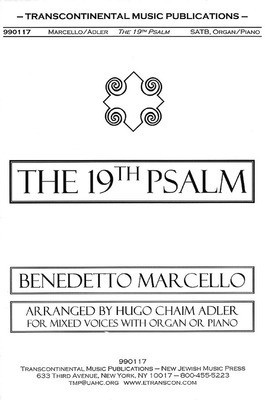 The 19th Psalm - Benedetto Marcello - SATB Hugo Adler Transcontinental Music Choral Score Octavo