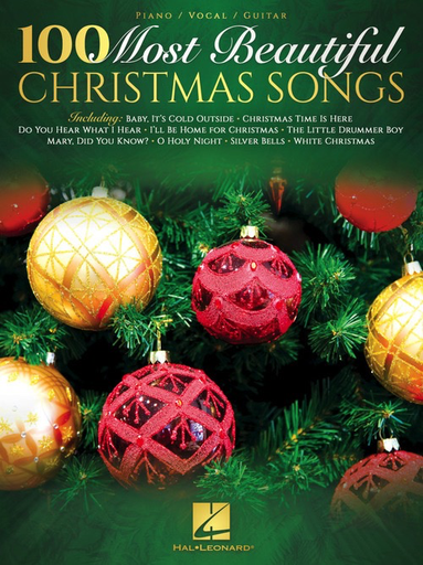 100 Most Beautiful Christmas Songs - P/V/G - Hal Leonard