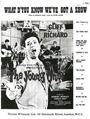 What D'You Know We've Got A Show (from 'The Young Ones') - Cliff Richard - PVG (Digital Download)