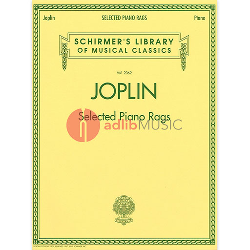 Joplin - Selected Piano Rags - Piano Schirmer 50486376