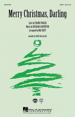 Merry Christmas, Darling - Frank Pooler|Richard Carpenter - SSA Mac Huff Hal Leonard Choral Score Octavo