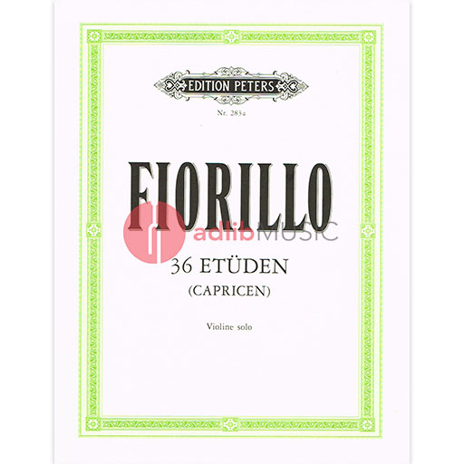 Fiorillo - 36 Studies or Caprices - Violin Solo edited by Davisson Peters EP283A