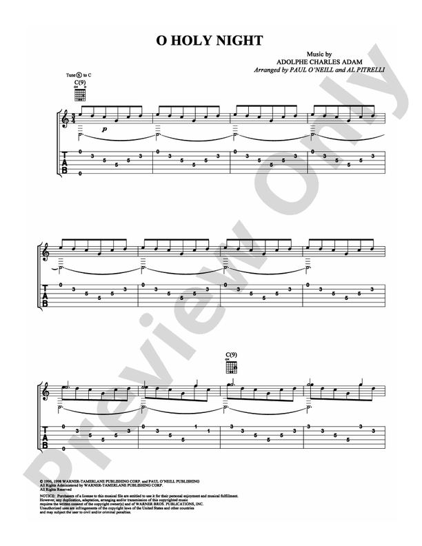 O Holy Night - Easy Guitar (Digital Download)