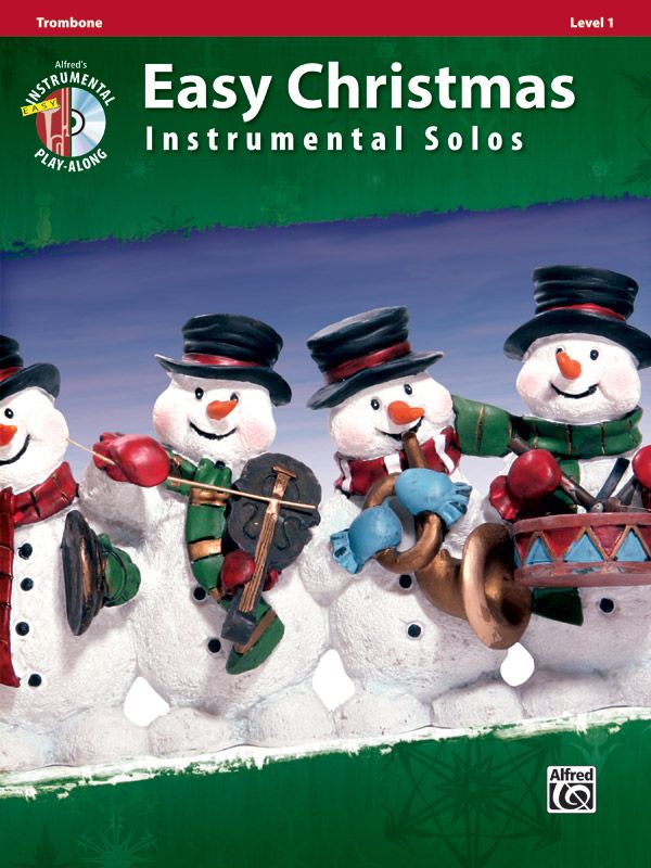 Easy Christmas Instrumental Solos Trombone Book/CD