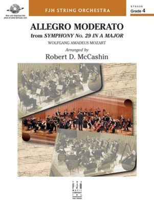 Allegro Moderato from Symphony No. 29 in A Major - Wolfgang Amadeus Mozart - Robert McCashin FJH Music Company Score/Parts