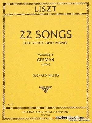Songs - Volume 2 - Low Voice - Franz Liszt - Classical Vocal Low Voice IMC