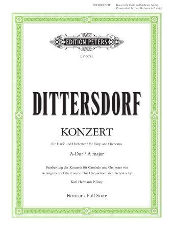 Concerto For Harp And Orchestra In A Major - Orchestra/Harp Full Score (Digital Download)