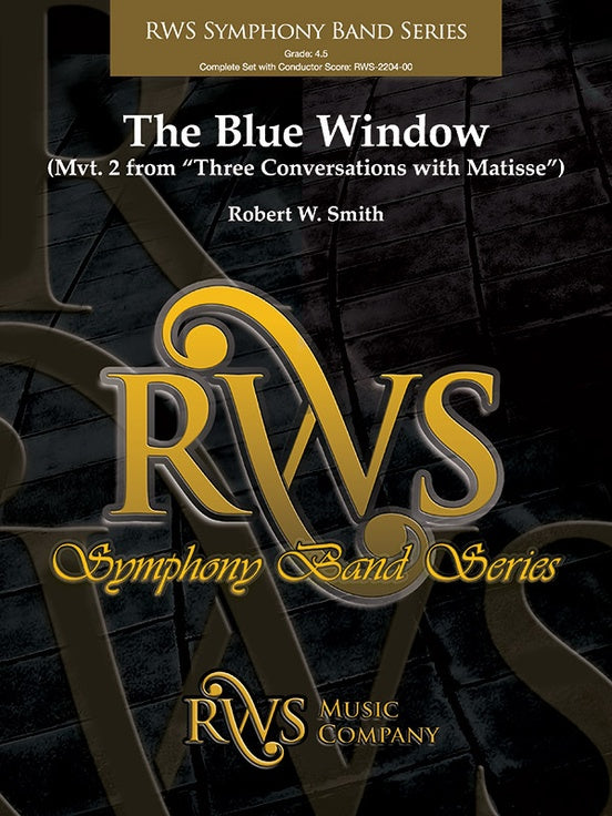 The Blue Window - Mvt. 2 from Three Conversations with Matisse - Concert Band Conductor Score & Parts (Digital Download)