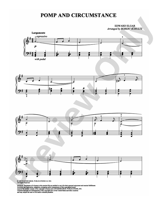 Elgar - Pomp and Circumstance - Piano (Digital Download)